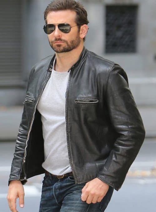Bradley Cooper Burnt Leather Jacket 2