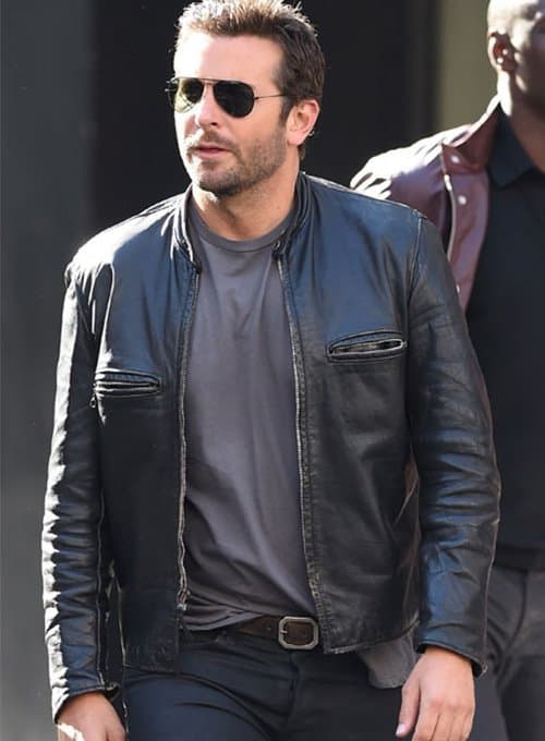 Bradley Cooper Burnt Leather Jacket 3