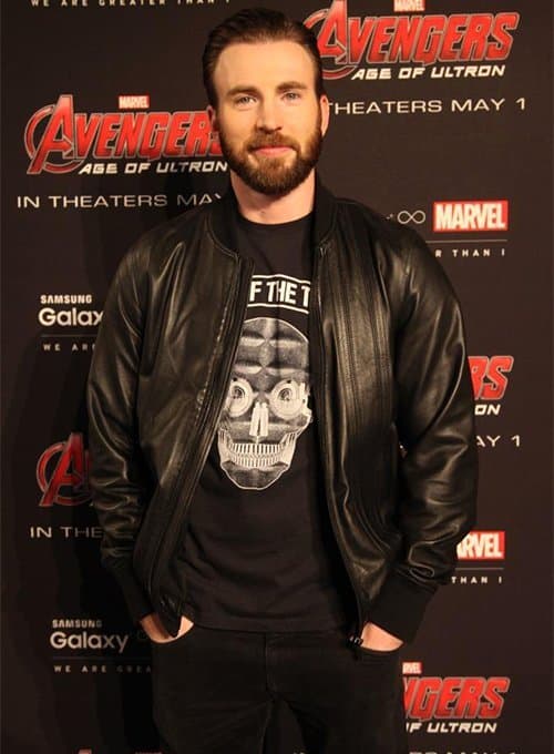 Chris Evans Leather Jacket 2