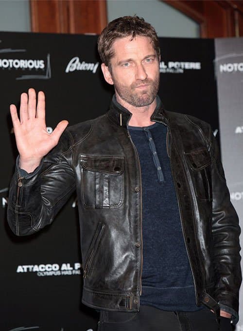 Gerard Butler Leather Jacket #1 2