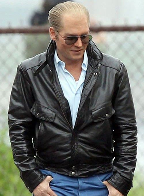 Johnny Depp Black Mass Leather Jacket 2