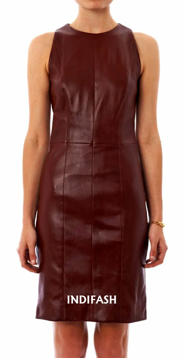 Womens Leather Dress - LD108