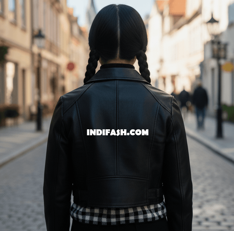 Wednesday Addams NetFlix Leather Jacket 2