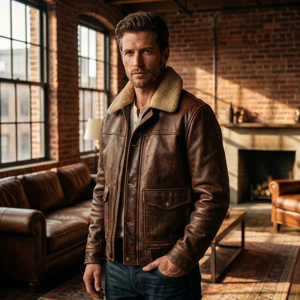 Man on a mission. The Classic Racer Jacket doing what it does best. 🏍️ #MensFashion